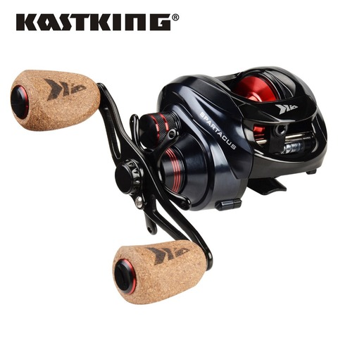 KastKing Spartacus Plus-mango de corcho suave, carrete de pesca Baitcasting, 8KG de arrastre máximo 11 + 1 BBs 6,3: 1, rueda de pesca de alta velocidad ► Foto 1/6