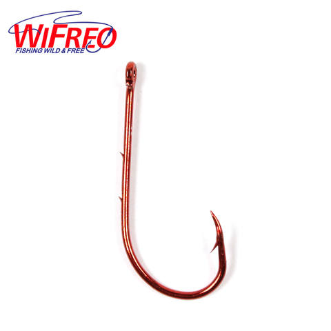 Wifreo 20 unids/bolsa rojo Baitholder gancho de acero de alto carbono cebo titular gancho de pesca Color níquel ganchos tamaño 2 4 6 8 10 ► Foto 1/6