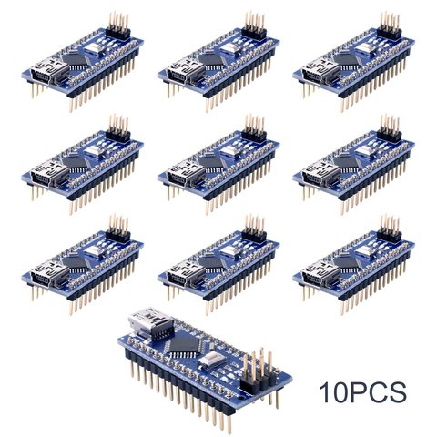 Mini Nano V3.0 Atmega328p 5v 16m, Módulo de placa de controlador para Arduino, 10 Uds. ► Foto 1/5