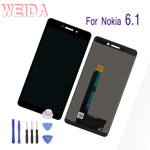 WEIDA-recambio de pantalla para Nokia 6,1 N6 -2022, Digitalizador de pantalla táctil LCD de 5,5 pulgadas, herramienta TA-1016, TA-1043, TA-1089 ► Foto 1/6