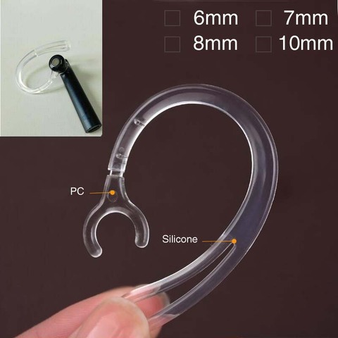 6mm 7mm 8mm 10mm auricular Bluetooth silicona transparente earhook Loop clip oreja auriculares reemplazo auriculares accesorios ► Foto 1/6