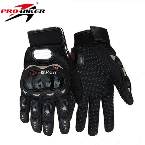 Pro biker moto rcycle guantes dedo completo Caballero montar moto rcross guante deportivo ciclismo guante lavable guantes negro M,L,XL ► Foto 1/6