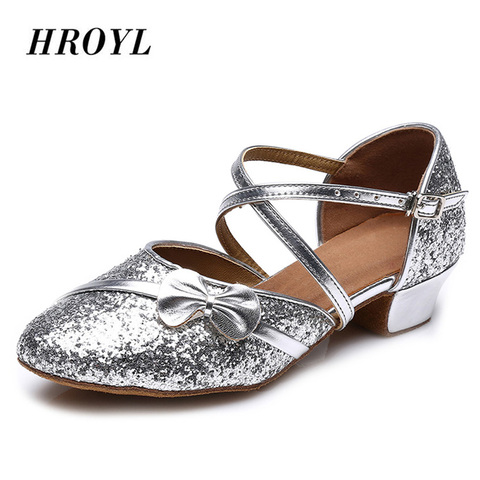 Zapatos de baile latino para niñas y niños, calzado de salón Tango