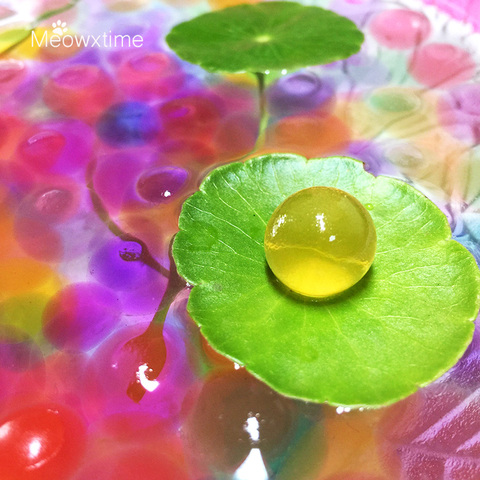 5000 unids/lote perlas de agua en forma de perla suelo de cristal, barro crecer Bio Bola de Gel para planta de flores arma perlas de Gel de polímero de juguete ► Foto 1/1