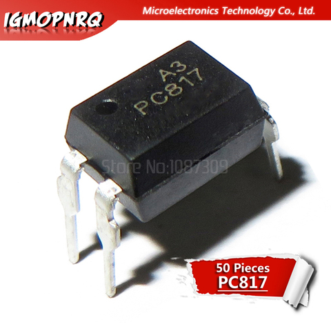 50 Uds PC817 EL817 817 DIP-4 fotoeléctrico acoplador 100% nuevo seguro de calidad original ► Foto 1/1