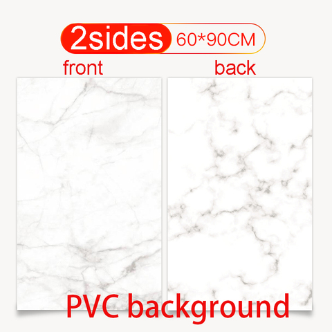 Fondo fotográfico de PVC de doble cara, 60x90cm, impermeable, textura prémium de mármol, para foto, comida, joyería, Mini artículos ► Foto 1/6