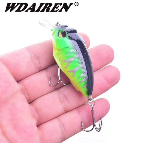 WDAIREN 70mm 10g Crankbait cebo de pesca Artificial Crankbait duro Pesca de lubina Wobblers Japón buceo pez piscardo señuelos FA-321 ► Foto 1/6