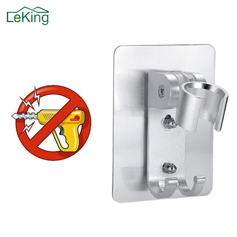 LeKing Pared de Gel montado cabezal de ducha soporte de mano de ducha baño accesorios de baño portátiles ► Foto 1/6