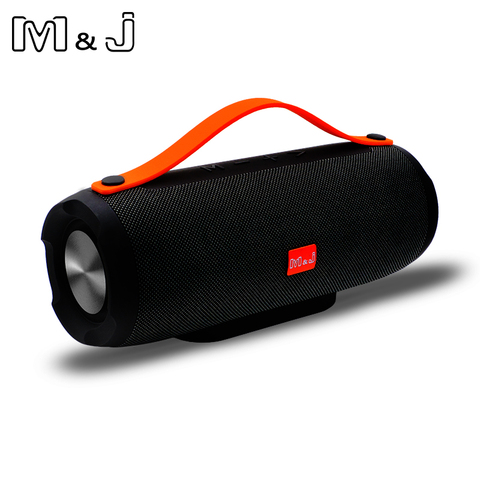 M & J E13 Altavoz Bluetooth inalámbrico portátil sonido estéreo Bass profundo 10 W SISTEMA DE MP3 música Audio AUX con micrófono para Android iphone Pc ► Foto 1/6