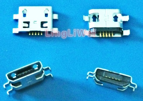 Conector Micro USB tipo B hembra, placa trasera de 5 pines, 100mm, conectores de zócalo de soldadura para placa PCB, 0,8 Uds. ► Foto 1/4