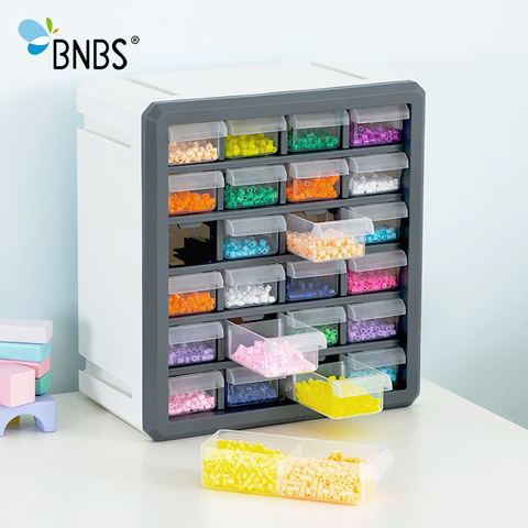 BNBS organizador de maquillaje caja de almacenamiento para juguetes herramientas puede ajustar cuentas de caja de plástico Lroning 24 cajones cosméticos organizador ► Foto 1/6
