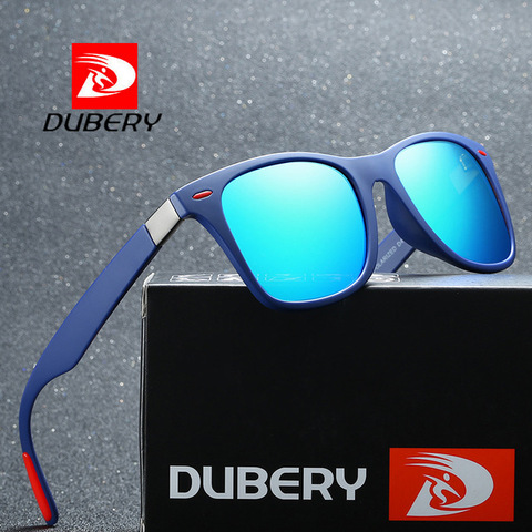 DUBERY Marca Diseño polarizadas gafas de sol hombres conductor tonos hombre Vintage gafas de sol para hombres Spuare espejo verano UV400 Oculos518 ► Foto 1/6