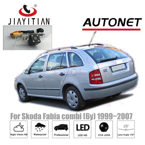 JIAYITIAN cámara de visión trasera para Skoda Fabia Combi 6Y MK1 5J MK2 1999 ~ 2014 CCD visión nocturna cámara de seguridad cámara para matrícula ► Foto 1/6