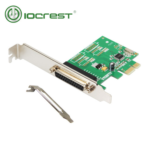 IOCREST pci-express 1 puerto DB25 paralelo puerto de impresora (LPT1) pcie I/O tarjeta controladora con soporte de perfil bajo wch382 chip ► Foto 1/6
