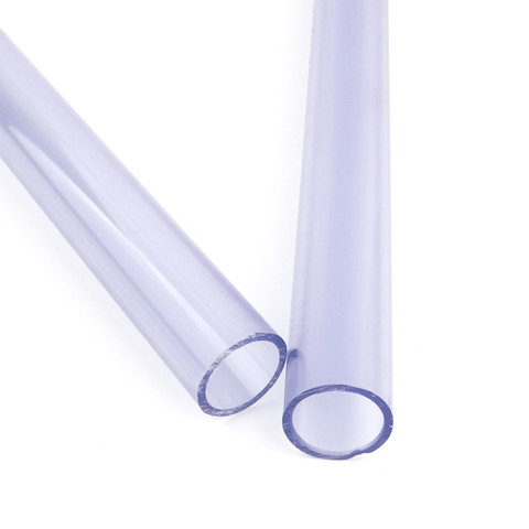 Tubo de PVC transparente de 20mm de diámetro exterior, 50cm de longitud, tubo duro de plástico para acuario, irrigación de invernadero, tubería de agua de jardín, 1 unidad ► Foto 1/4