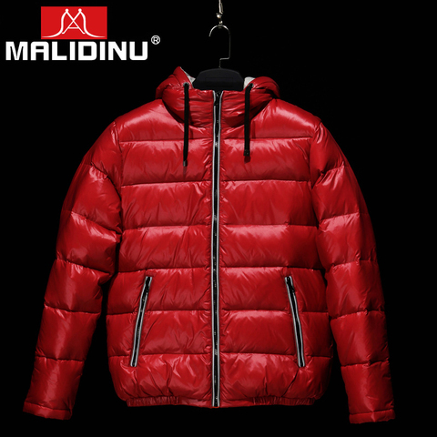 MALIDINU-Chaqueta de plumón para hombre, abrigo cálido de invierno, chaqueta de plumón de pato, talla europea, estilo Ruso, 30C, 2022 ► Foto 1/6