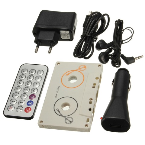 Nuevo MP3 reproductor de cinta Kit adaptador de portátil Vintage coche Cassette MMC SD con Control remoto de Audio estéreo reproductor de Cassette ► Foto 1/4