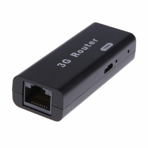 Mini 3G WiFi USB inalámbrico enrutador Wlan Hotspot AP cliente 150Mbps RJ45 portátil Mobile Hotspot Router Wi-Fi para teléfono móvil de ► Foto 1/6