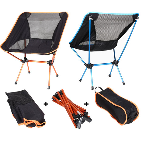 bolsa Silla de camping plegable ligera asiento aire libre portátil ultraligero