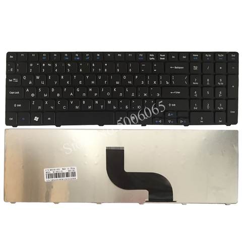 Teclado para ordenador portátil Acer Aspire 5742, 5742g, 5742Z, 5742ZG, 5744, 5744Z, ruso, negro ► Foto 1/5