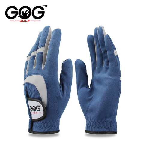 GOG-guantes de golf de tela azul, manoplas de mano izquierda y derecha para golfista, transpirables, deportivos, para conductores, 1 Uds., nuevo ► Foto 1/4