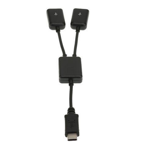 Cable concentrador USB 3,1 tipo C OTG 2 en 1, conector macho a hembra, conector tipo C a doble USB 3,1 ► Foto 1/6