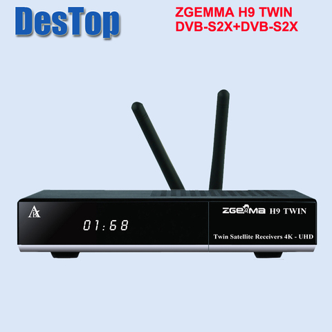 4K UHD de receptor de tv por satélite doble dvb s2x multi-stream sintonizador de CA + doble CI más zgemma H9 Doble ► Foto 1/6