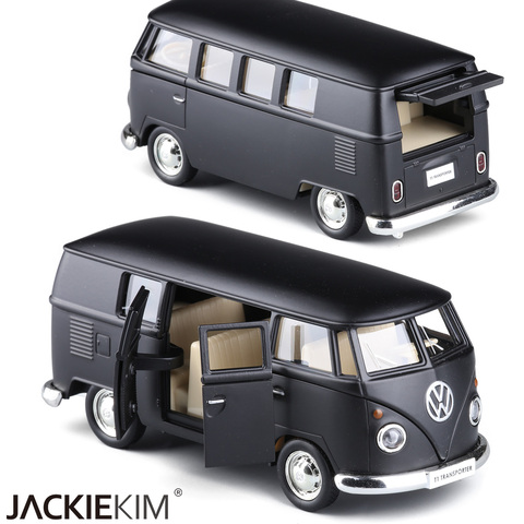 Modelos de coches de aleación en caja vw bus scrub dull coche modelo Juguetes ► Foto 1/4