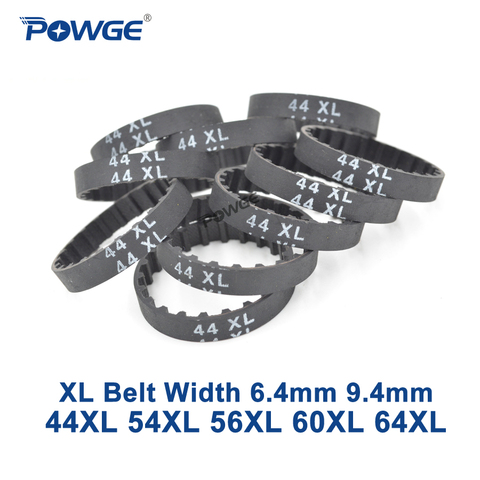 Powge XL correa/44/54/56/60/64 anchura 6,35mm 025 9,4mm 037 dientes 22 27 28 30 32 correa síncrona de 44XL 54XL 56XL 60XL 64XL ► Foto 1/6