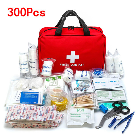 Juego de primeros auxilios de emergencia para medicinas, Kit de supervivencia portátil de 16-300 uds, al aire libre para acampar, senderismo, bolsa médica, bolso de emergencia ► Foto 1/6