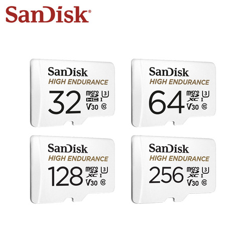 Tarjeta de memoria Original SanDisk 64GB 32GB Clase 10 U3 V30 alta velocidad 100 M/s 128GB tarjeta Micro SD de alta resistencia para monitoreo de Video ► Foto 1/6