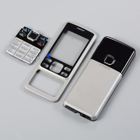Cubierta de pantalla para móvil, Marco medio, funda carcasa, teclado trasero, inglés/ruso, herramientas, para Nokia 6300 ► Foto 1/4