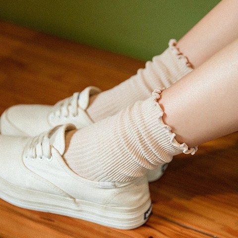 Jeseca de verano transpirable calcetines de la mujer negro sólido blanco Harajuku ropa de calle Retro calcetín para japonés chicas Kawaii lindo calcetín de regalos ► Foto 1/6