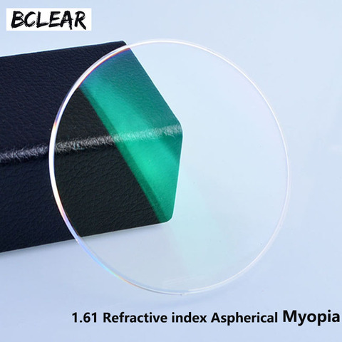 BCLEAR-Lentes de resina con índice 1,61, lentes ópticas con recubrimiento reflectante UV400, gafas ópticas para Miopía ► Foto 1/6