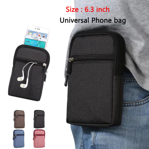 Bolsa para teléfono de tela vaquera, bolsa con Clip para cinturón para Samsung A5/A8/J5 2016/J7/J3, funda con soporte para bolígrafo, riñonera para deportes al aire libre, funda para teléfono ► Foto 1/6