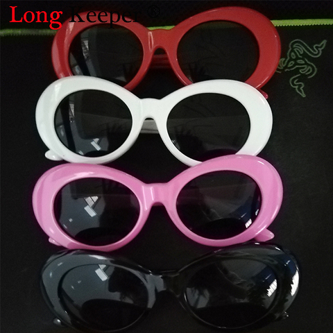 Gafas de Kurt Cobain MenRetro diseñador de la marca Oval gafas de sol mujer hombre NIRVANA gafas de sol UV400 gafas de sol de mujer ► Foto 1/6