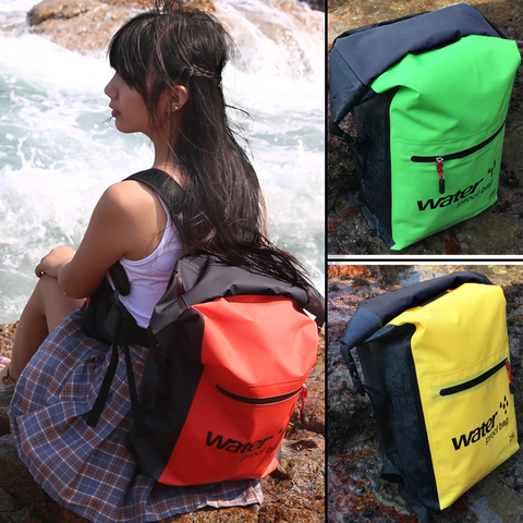 Bolsa seca impermeable para exteriores, mochila de PVC de 5L, 10L y 20L para natación, bolsa de almacenamiento para viaje, Rafting, Kayak, buceo ► Foto 1/1