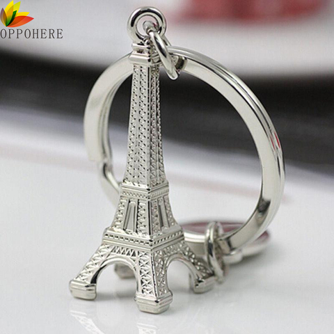 Oppohere Torre Eiffel llavero para llaves recuerdos, París Tour Eiffel llavero anillo decoración titular ► Foto 1/6