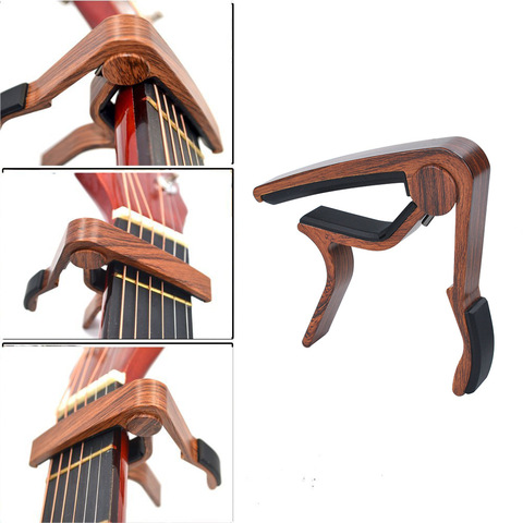 Cejilla guitarra acústica, guitarra acústica, capo de metal, madera, piezas accesorios para guitarra ► Foto 1/6