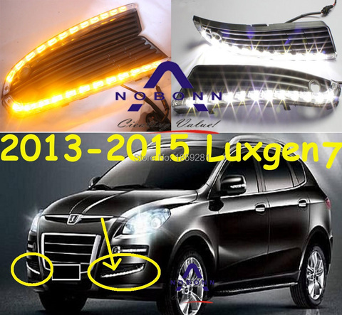 Luz diurna Luxgen 7; 2013 ~ 2016, envío gratis! LED, luz antiniebla Luxgen 7, Luxgen7 ► Foto 1/6