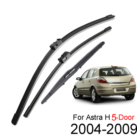 Misima-limpiaparabrisas delantero y trasero LHD para Opel Astra H, accesorios de goma para parabrisas de coche, 2004, 2005, 2006, 2007, 2008, 2009 ► Foto 1/6