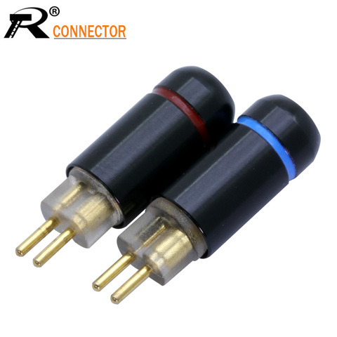 Conector de Audio MMCX para auriculares, Cable de actualización de 2 pines, color negro, apto para cables de hasta 4mm, para UM3X, W4R, UE18, 2 uds. ► Foto 1/6