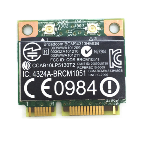 Tarjeta Mini PCI-E de 4,0 Mbps para impresora, 300 Wifi y Bluetooth, para BroadCom BCM94313HMGB BCM4313, HP G4, G6, DV6, DV7, CQ43, CQ57, SPS, 2004-001 ► Foto 1/4