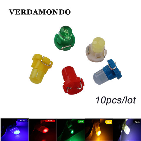 Bombillas LED de 12V con cuña T3 para automóvil, luz Interior, estilo de coche, verde, azul, rojo, amarillo, blanco, 10 Uds. ► Foto 1/5