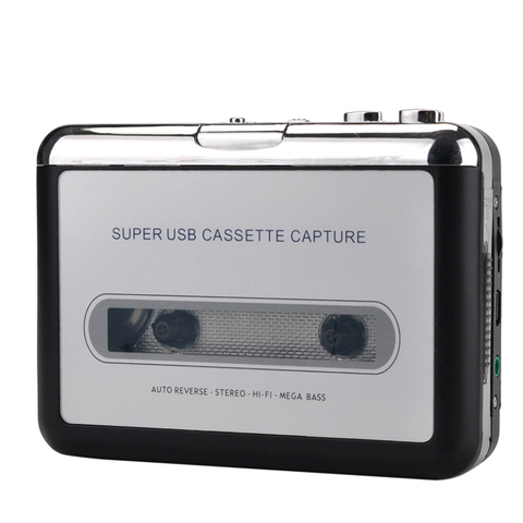 Ezcap218-REPRODUCTOR DE Cassette USB para PC, convertidor de Cassette antiguo a formato MP3, grabador de Audio, Walkman de captura con reverso automático ► Foto 1/6