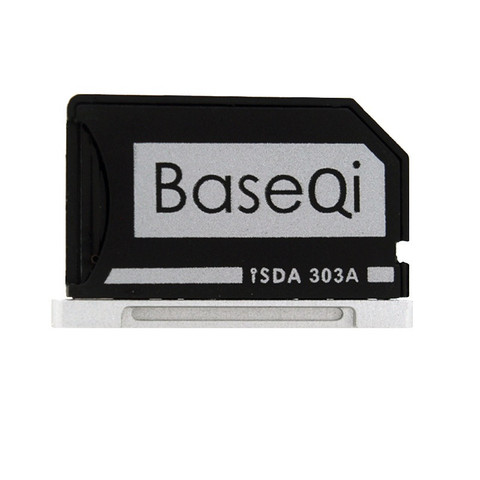 BASEQI-MiniDrive Lector de Tarjetas Micro SD de aluminio para Macbook Pro Retina, 13 