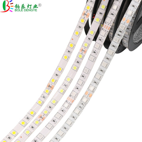 Tira de luces LED Flexible de 12V de CC, SMD 5050 2835, Blanco cálido, azul, verde, rojo, RGB, para decoración de sala de estar y dormitorio ► Foto 1/6