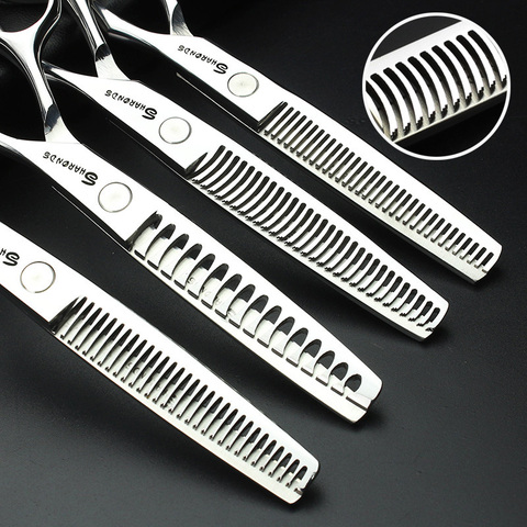 Sharonds 440C tijeras de adelgazamiento de pelo de gama alta tijeras profesionales de peluquería tijeras de adelgazamiento de dientes tijeras de corte ► Foto 1/6