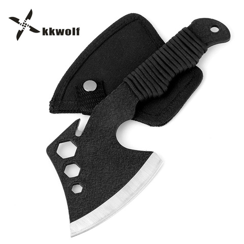 Precio más bajo Multi-propósito ax Sharp Survival tomahawk hachas para acampar sobrevive axe cuchillo para cortar huesos de carne EDC herramienta ► Foto 1/1