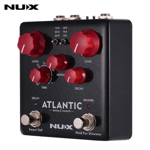 NUX-Pedal de guitarra Atlantic, Reverb, retardo de efectos múltiples, 3 placas de retardo, Reverb, efecto brillante, amplificador de sonido estéreo para accesorios de guitarra ► Foto 1/1